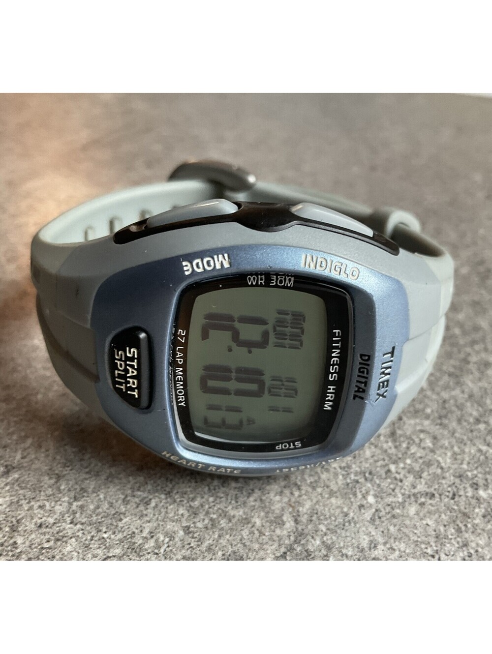 Timex Indiglo Fitness Target Zone HRM WR 30M 27 Lap Digital Women’s Watch Bin Z